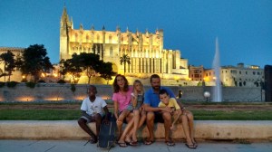 Crew at Majorca cathedral