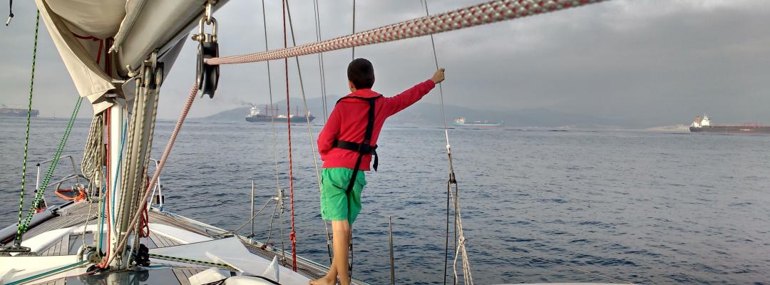 Ready to pass Gibraltar strait
