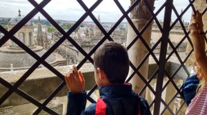 kids visiting cathedral