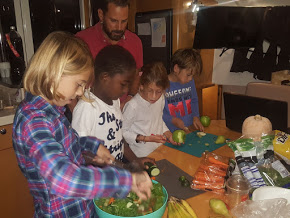 Soledad and Ventus crew preparing dinner