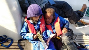 Boat school during crossing