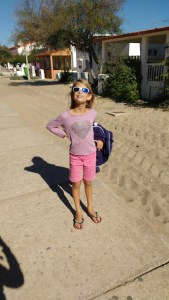 Lucia at Culatra village