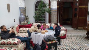 Soledad crew at Fez riad