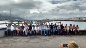 Kids enjoying La Graciosa