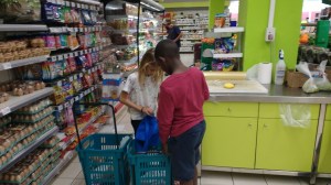 SV Soledad crew helping with shopping