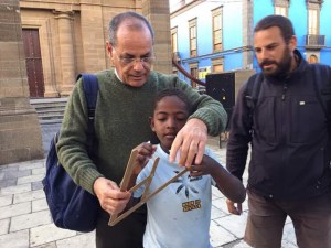 SV Soledad crew learning math at Galdar