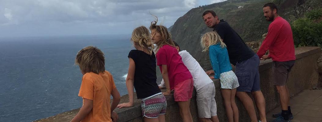 Dunia and Soledad watching Madeira sea