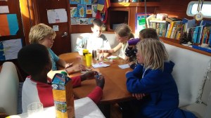 Live a board kids playing at Dunia