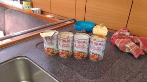 Spanish fabada stock