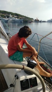 Leaving anchorage in Greece (step 2)