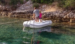 Leaving anchorage in Greece (step 1)