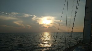 Bright night mixing feelings